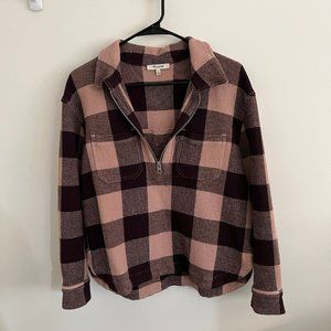 Madewell Waffle Half-Zip Popover Shirt